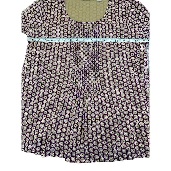 Liz Claiborne Blouse Long Sleeve Geometric Print Boho Size Large - Picture 5 of 7